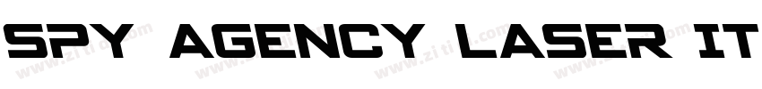 Spy Agency Laser It字体转换